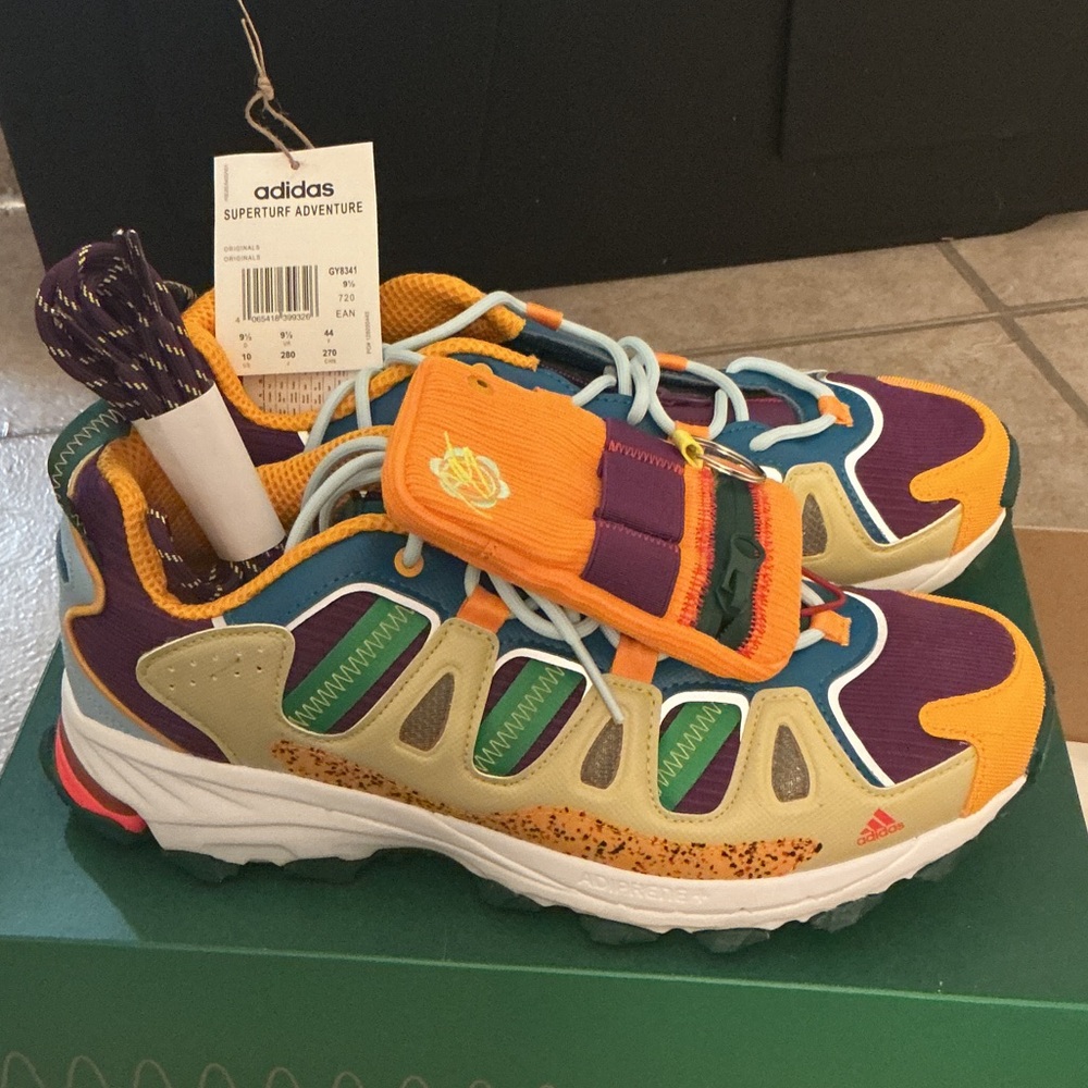 Adidas Sneakers - Purple, Orange, Green